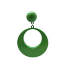 Boucle d'oreille flamenco en plastique. Cercle géant. Vert Pistache 2.893€ #502824650PSTCHO